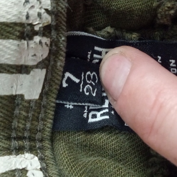 Vintage reunion shorts Rewash brand    sz7/28        green in color - Picture 3 of 4